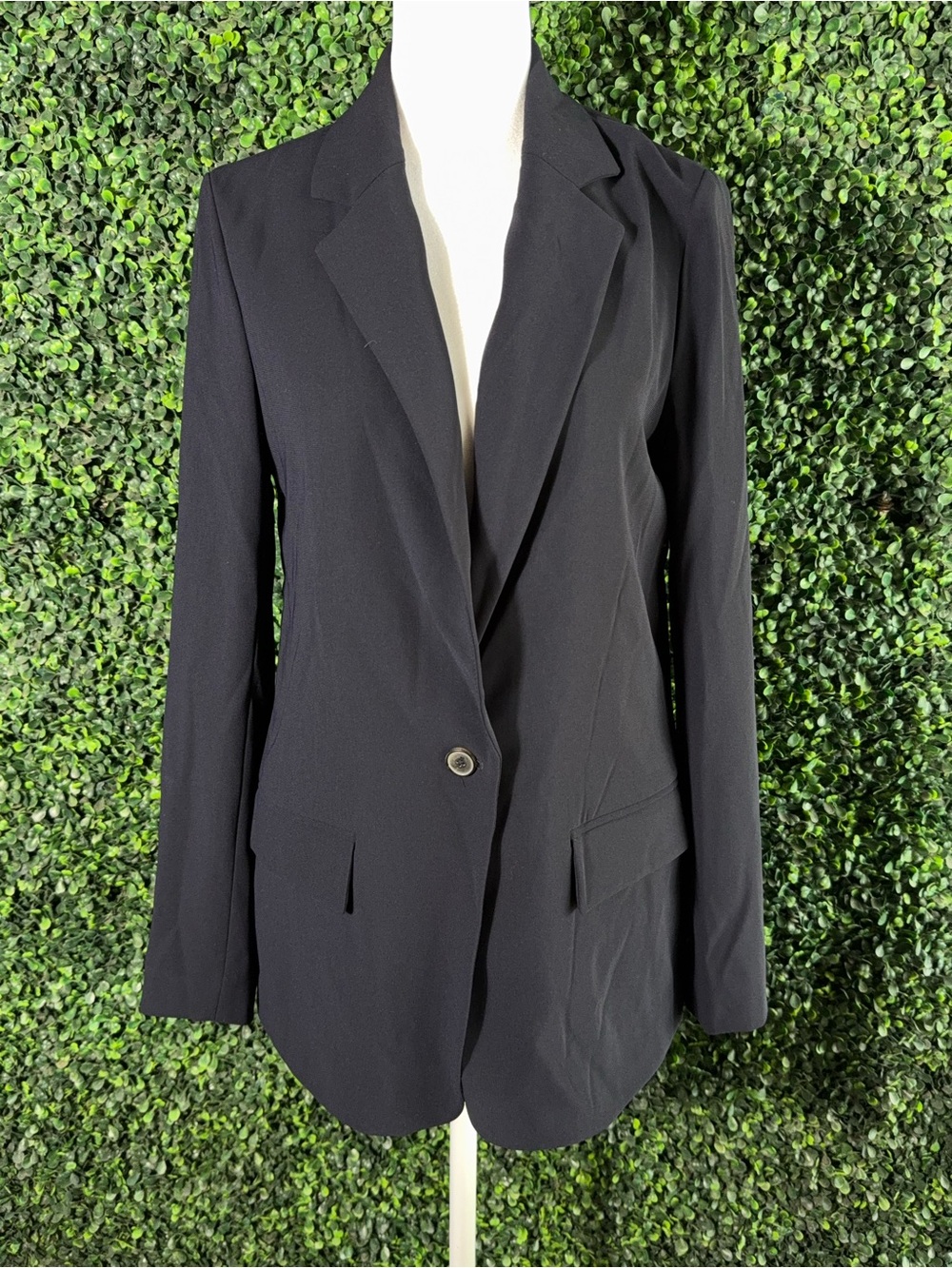 Zara Woman Studio Blazer Jacket Structured Tailored Navy XS NWT - Picture 2 of 10